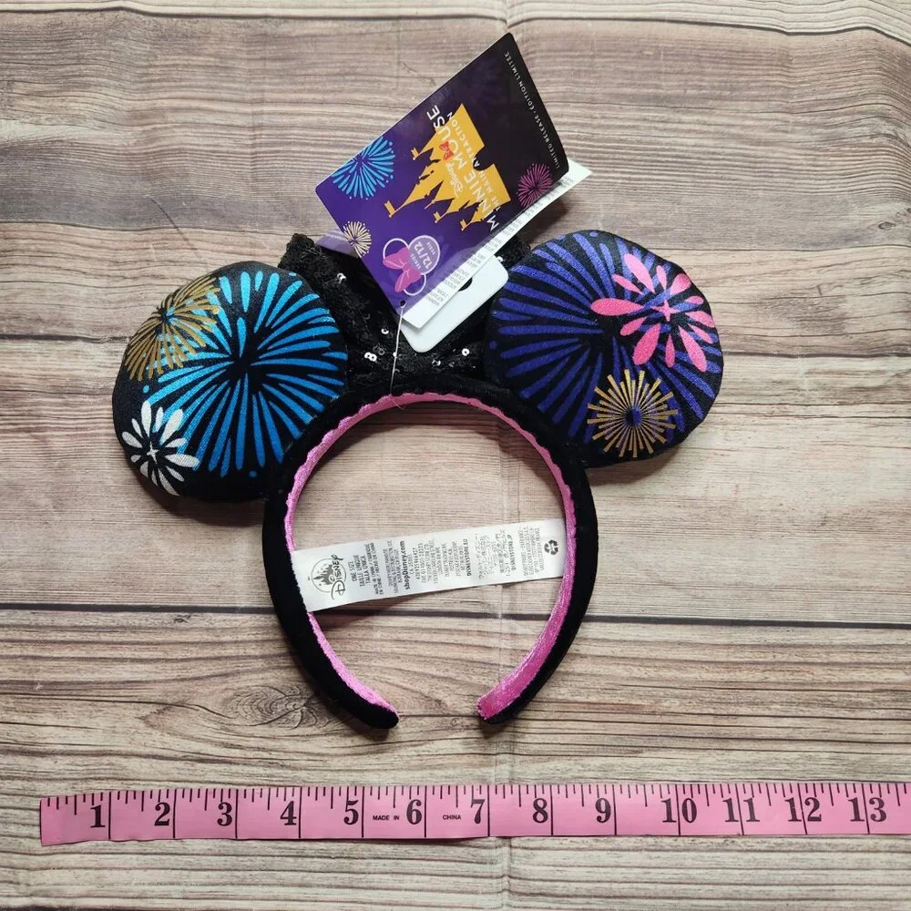 Disney Minnie Mouse Main Attraction Nighttime Fireworks Ears